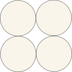 Four circles pattern